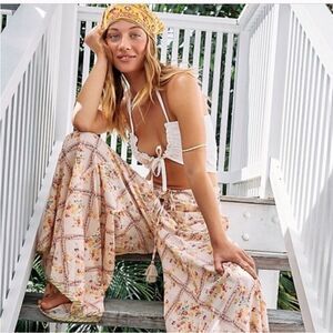 NWOT Free People Cropped Convertible Bandeau White Cotton Feminine L Top Chic